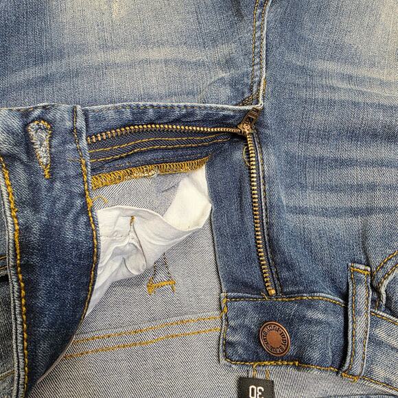 Distressed weekend Boyfriend Judy Blue Relaxed Fit Jeans Ripped Denim sz 30 - Picture 11 of 16